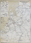 830371 Kaart van de spoorwegen in Nederland volgens de toestand van januari 1949, met aanduiding van alle stations, ...